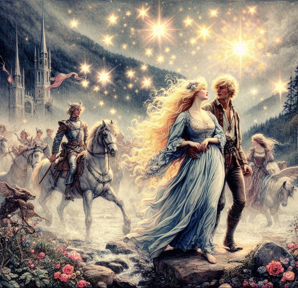 The Celestial March: Where Love and Valor Ride Beneath the C...