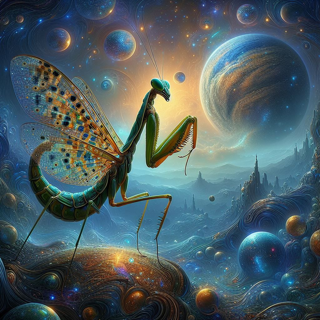 Praying Mantis went home