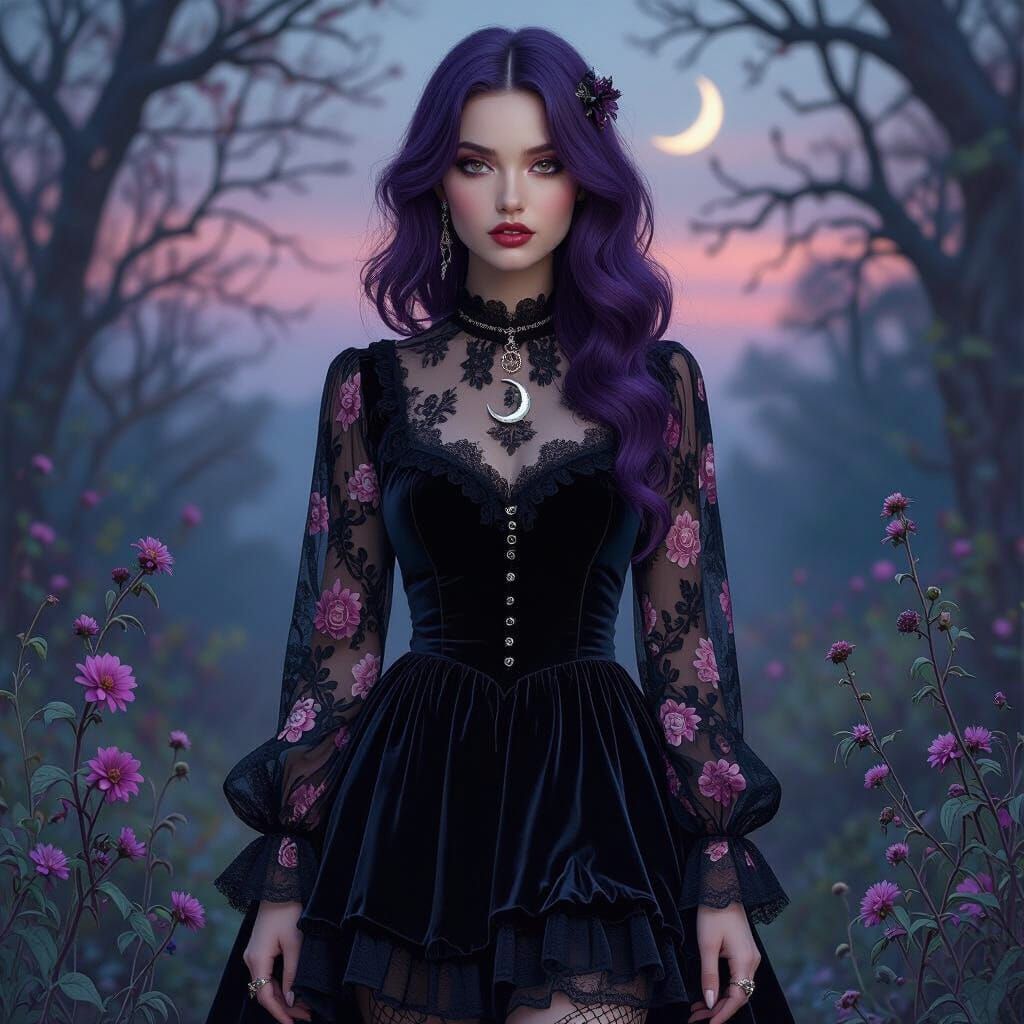 Whimsical goth power ranger