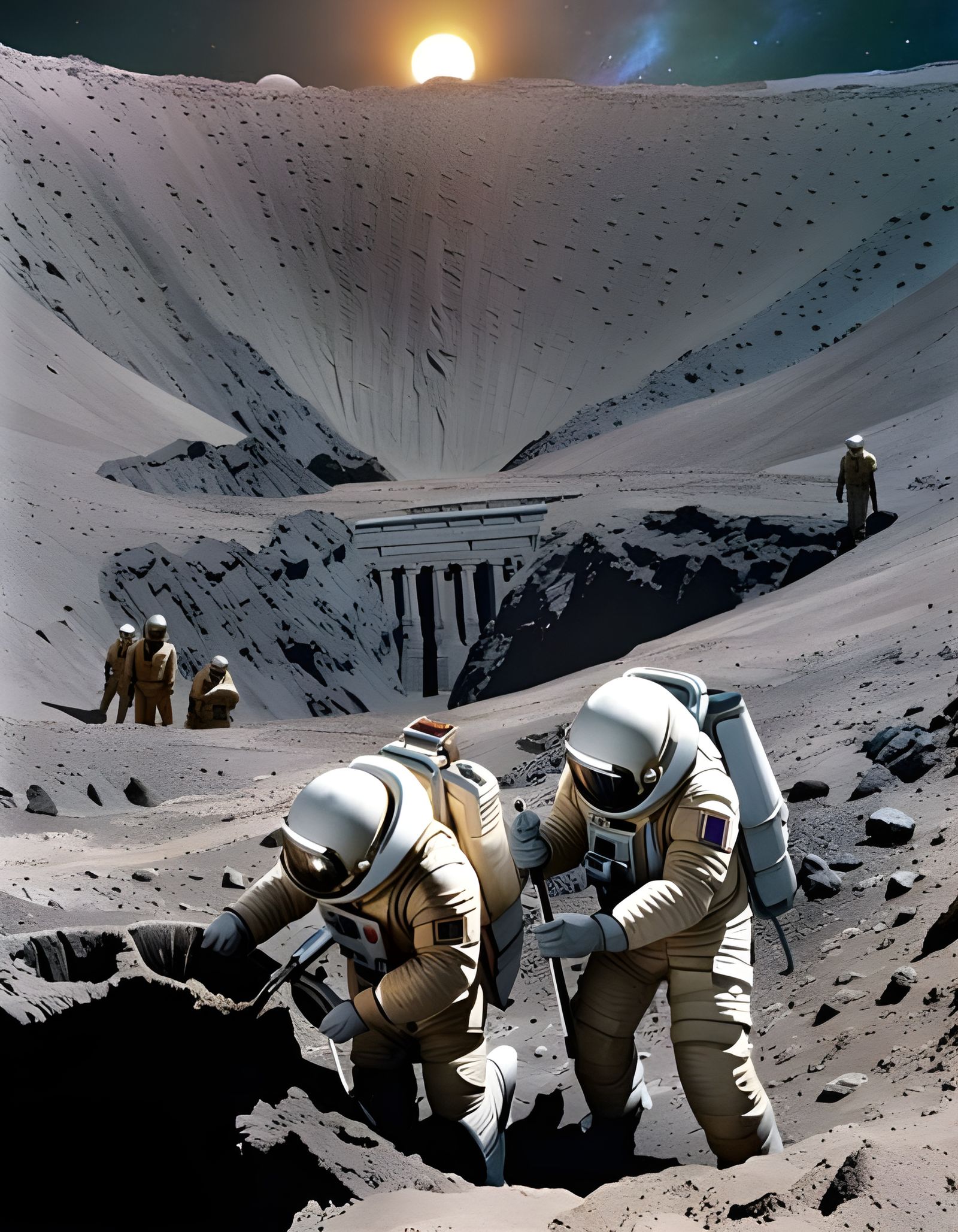 Archaeological Dig Site on Mars (SF)  by @Amok Khan