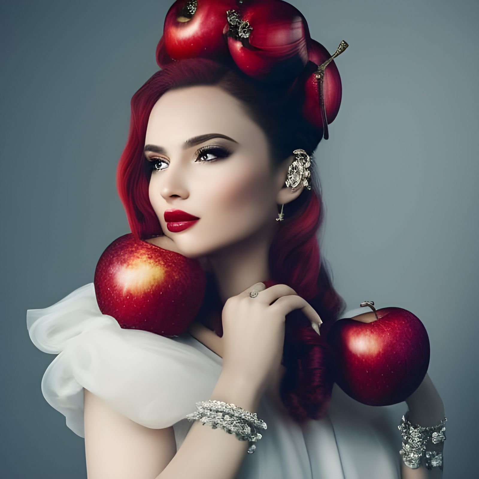 Red Apples AI Generated Artwork NightCafe Creator