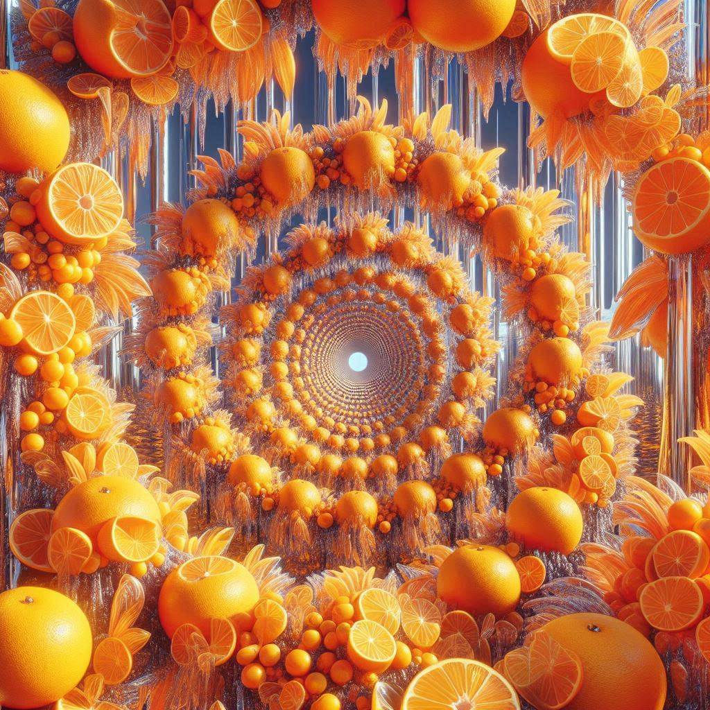 Infinite Orange Wreath