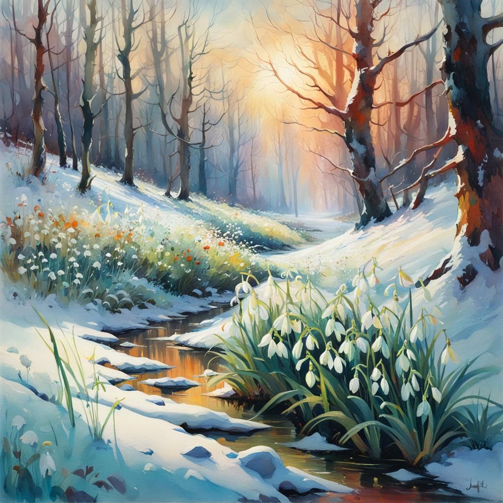 Snowdrops - the first heralds of spring   by @Somei