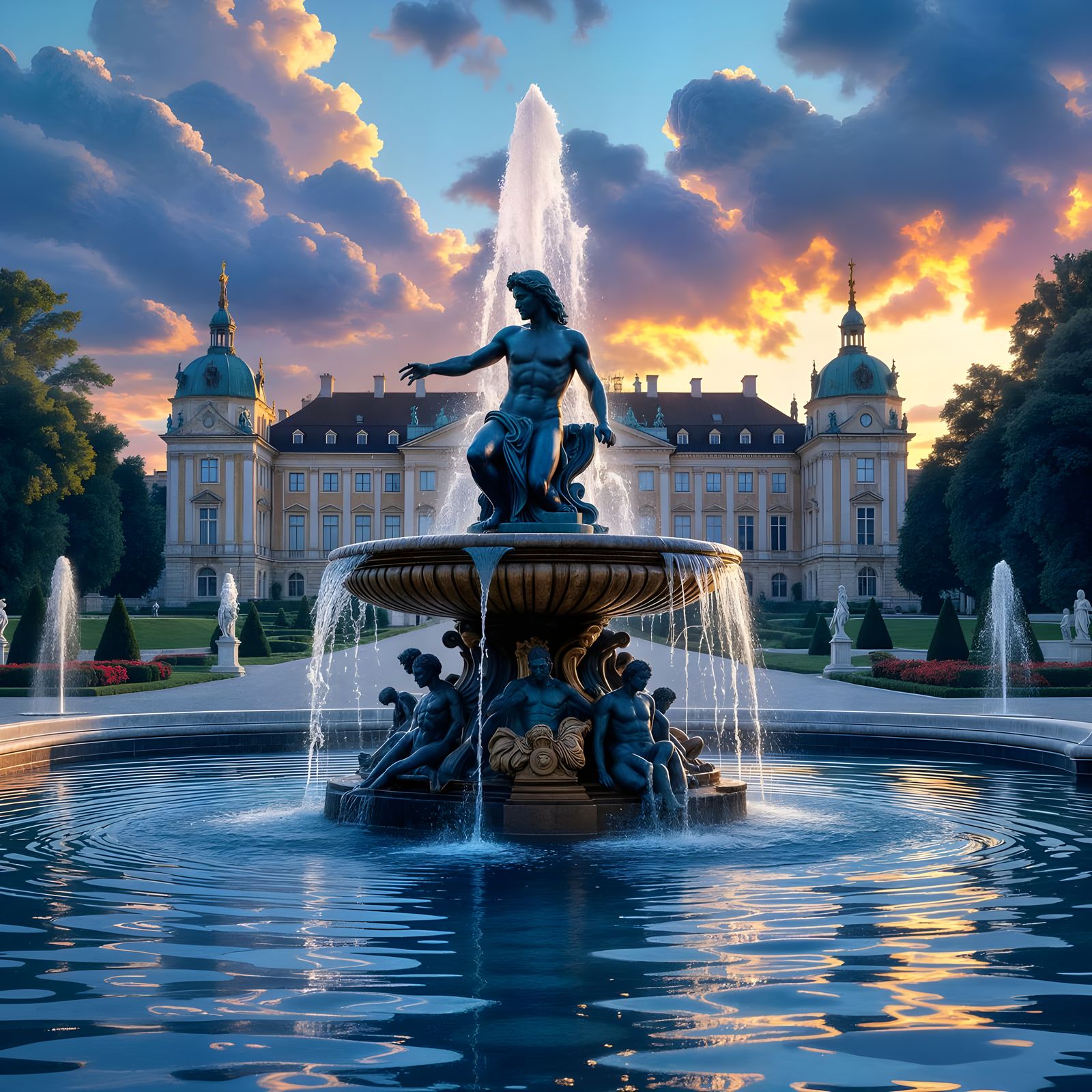 Inspired by the Poseidon fountain of Schönbrunn Castle, Vienna.  by @Morphesius 