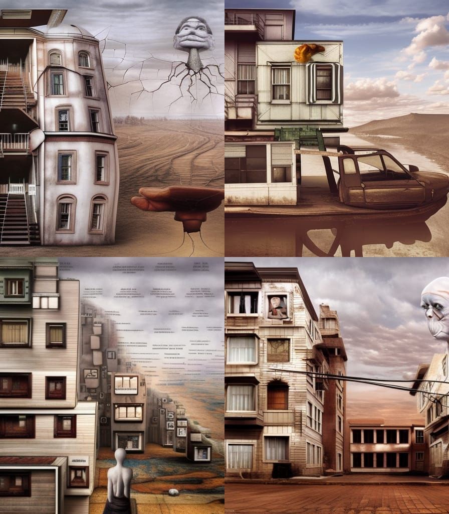 Surreal Stopmotion Photograph of Mathematical Existentialism