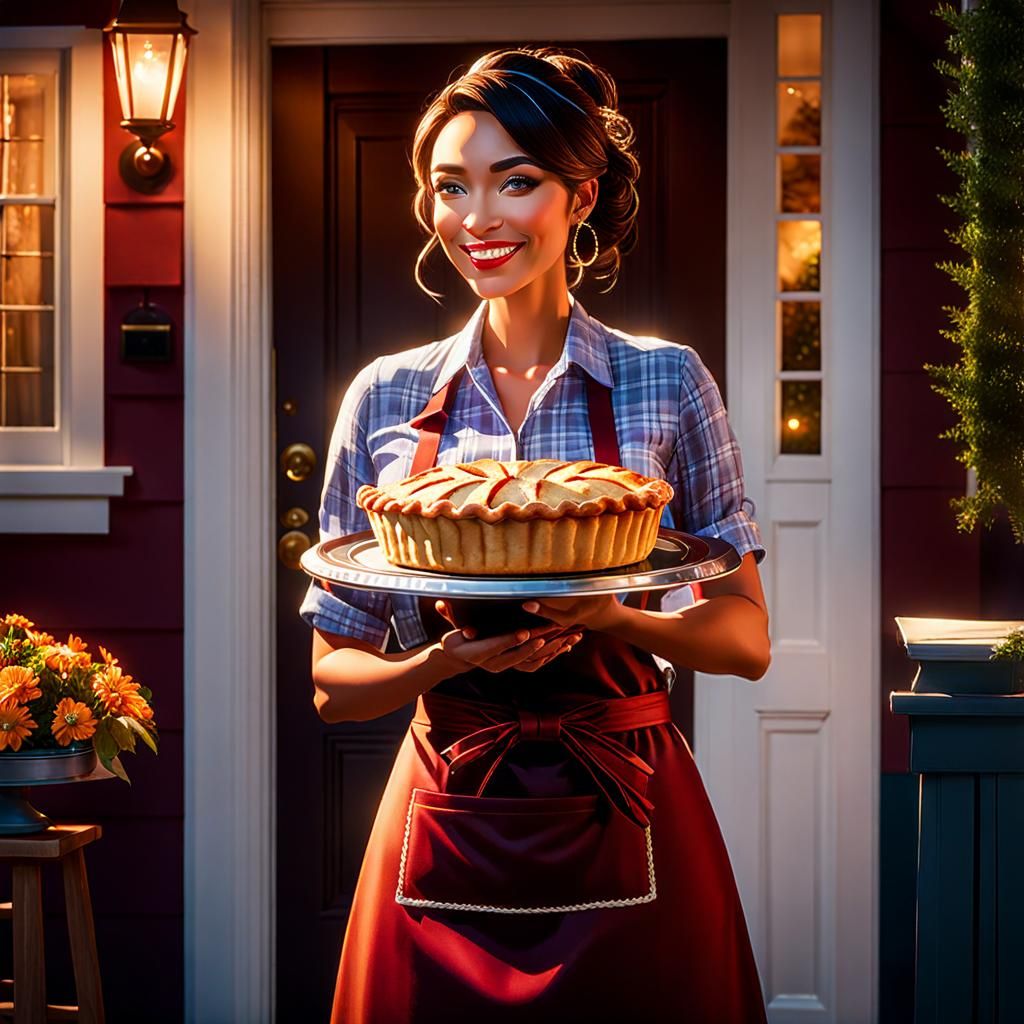 Welcoming New Neighbor With Freshly Baked Pie