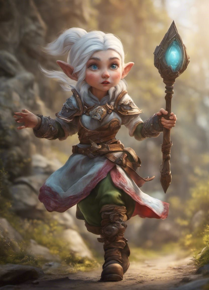 Female Gnome Cleric 2 Ai Generated Artwork Nightcafe Creator 