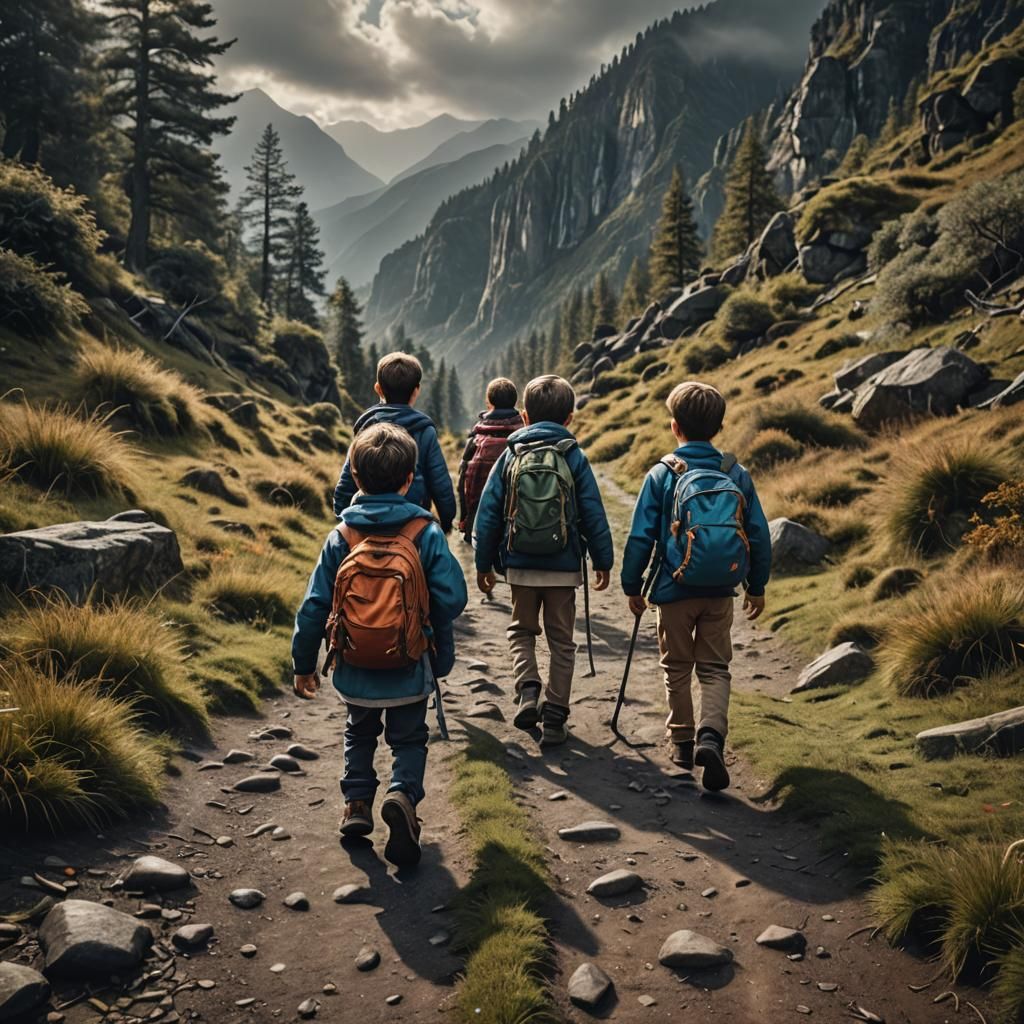4 kid going a adventure  by @tannu97356
