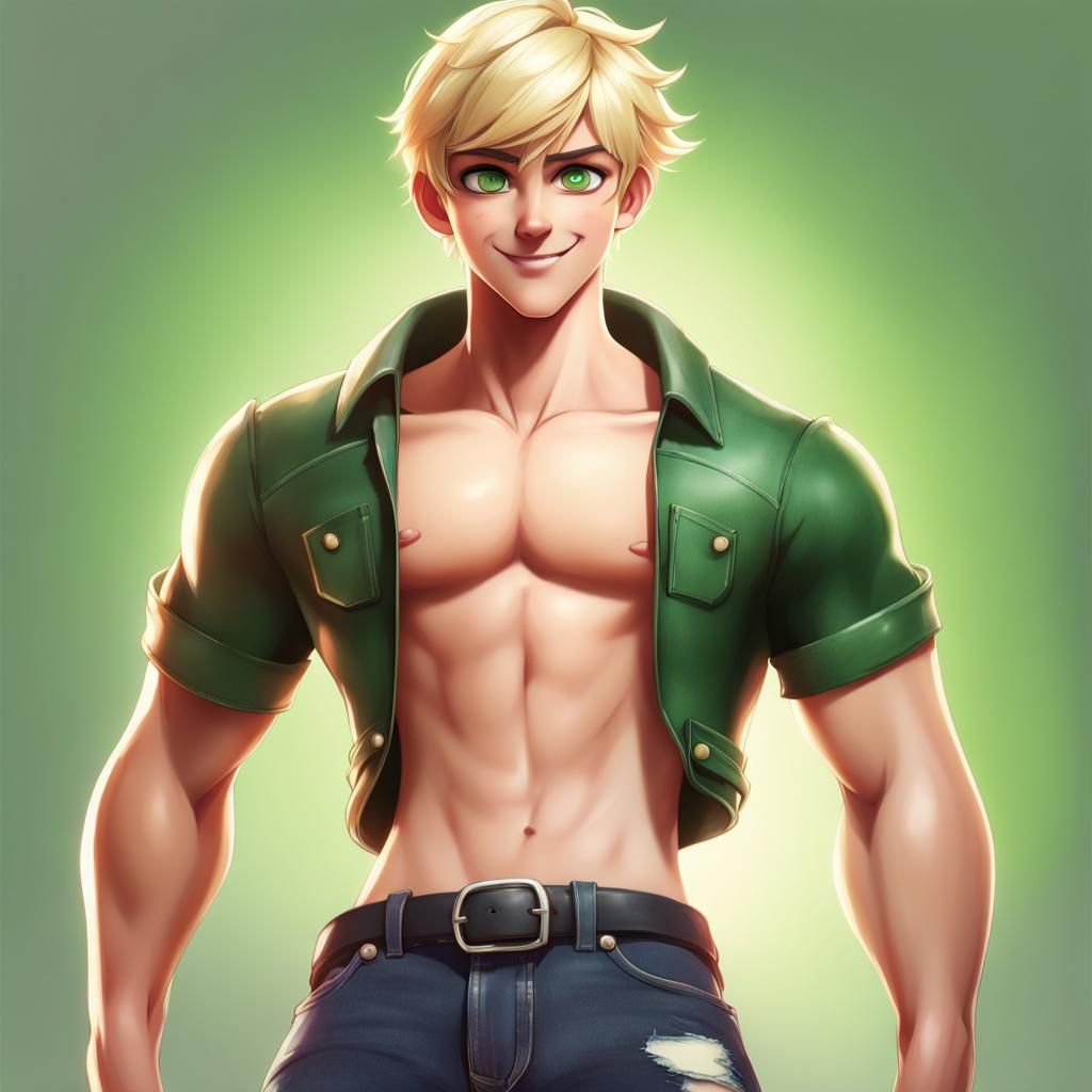 Buff Adrien Agreste #3 - AI Generated Artwork - NightCafe Creator