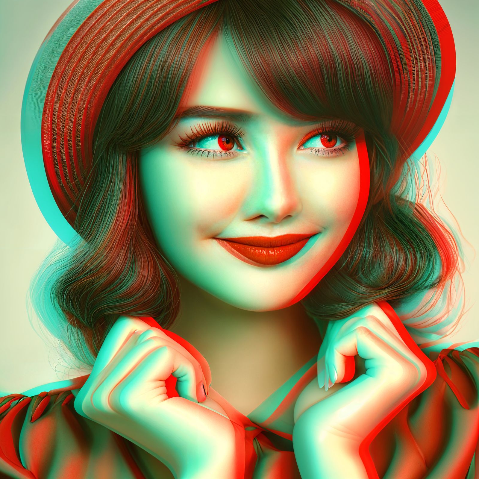 Portrait in 3D-Style