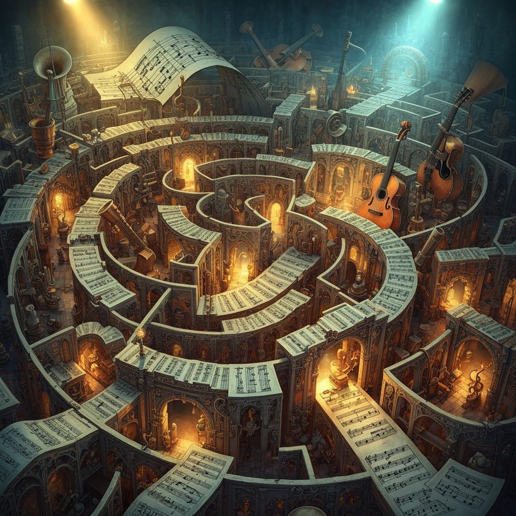 Labyrinth of music  by @aeroslav