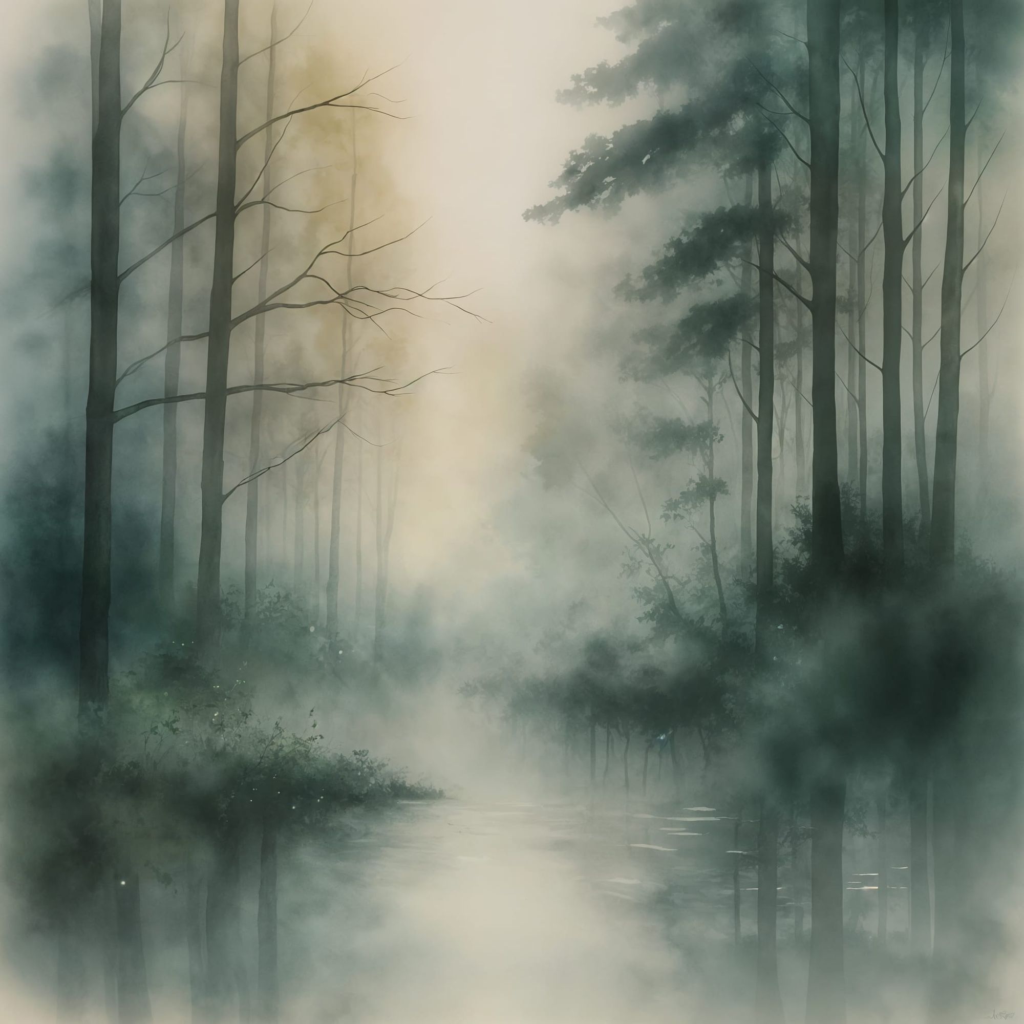 Foggy forest 