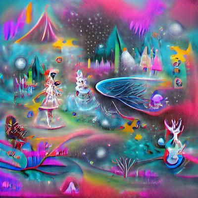 Whimsical Fairy Wonderland 8k resolution holographic astral ...