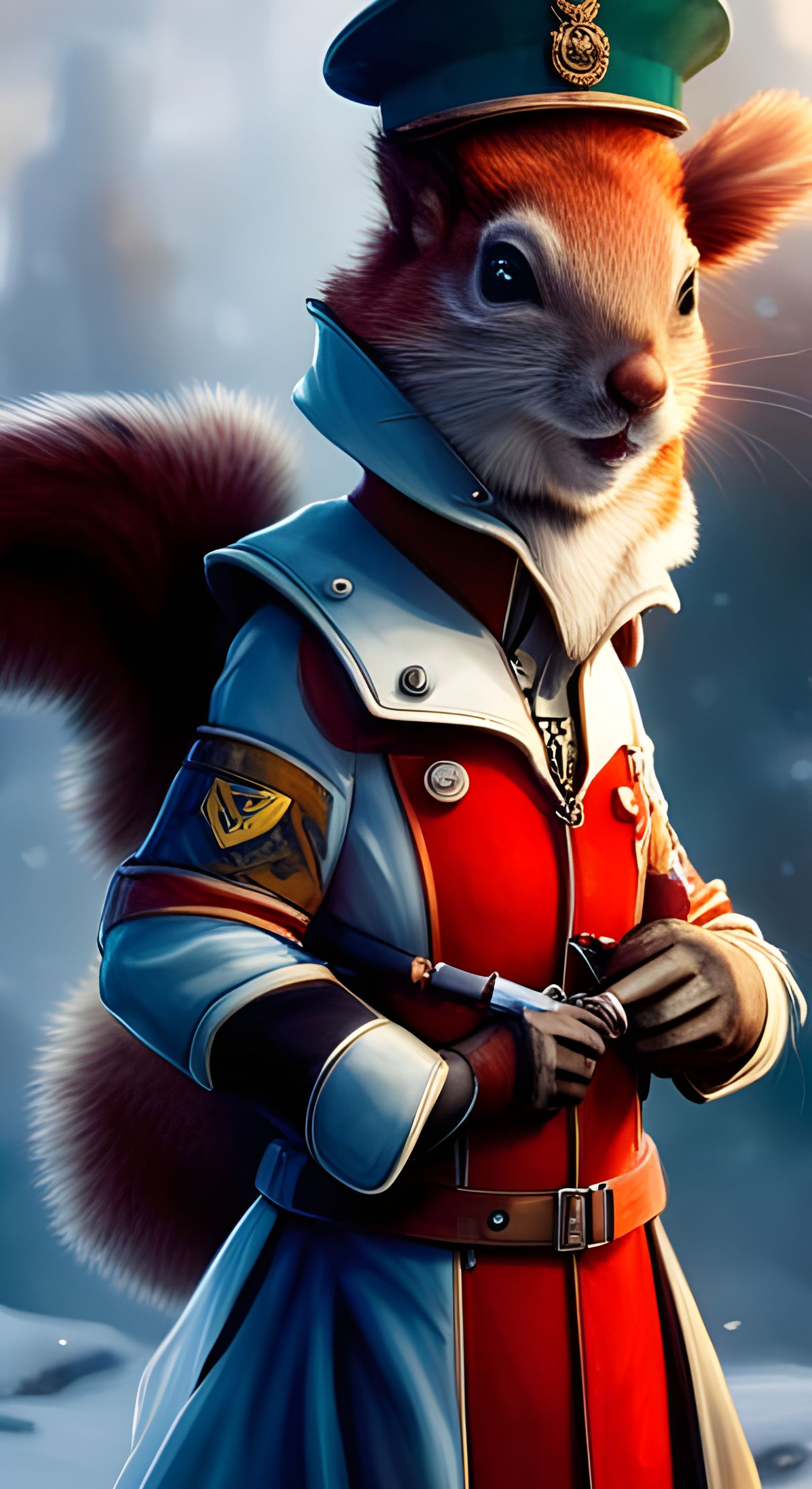 Major Squirrel reporting for action  by @Geochuck