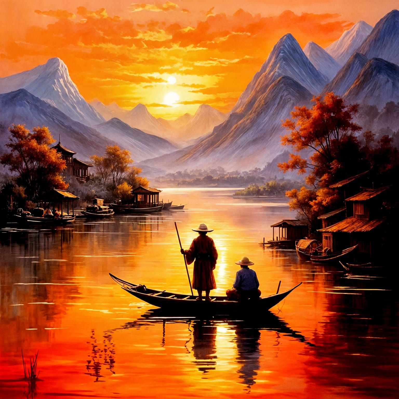 Bustling lake   by @Pepino