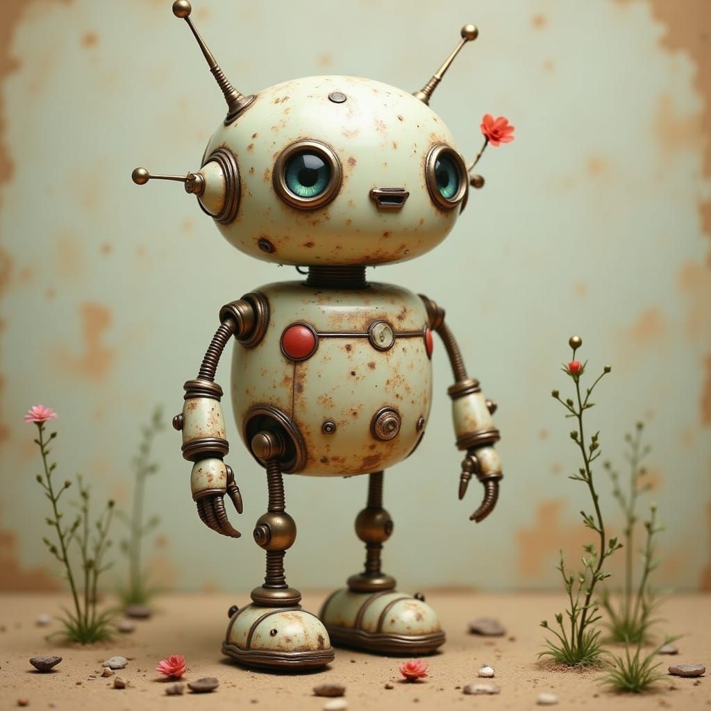 <lora:Cute Surreal Robot:1.0> robot