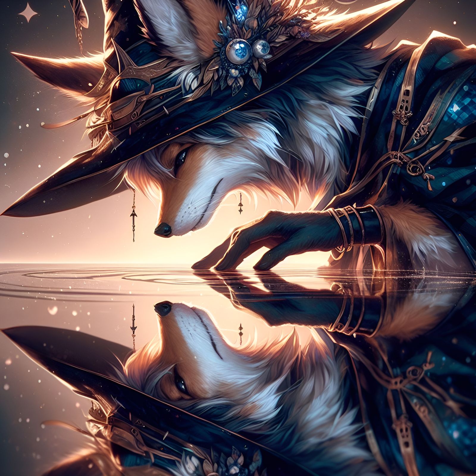 A wizards reflection