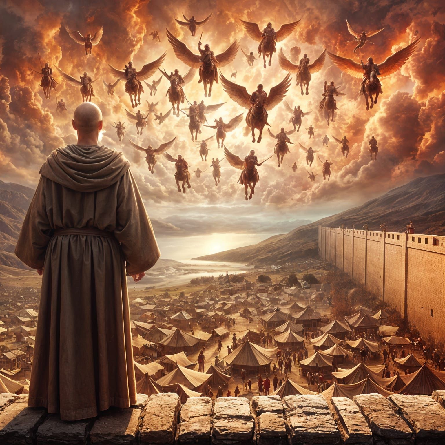 Elisha and the heavenly host