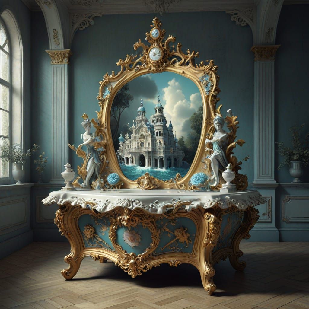 Rococo furniture  by @Carienscreations