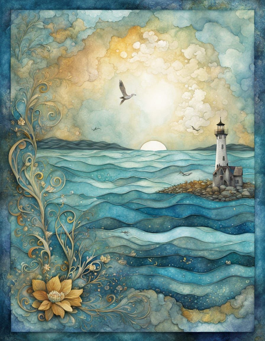 at the sea / 2 likes  by @Neleth 