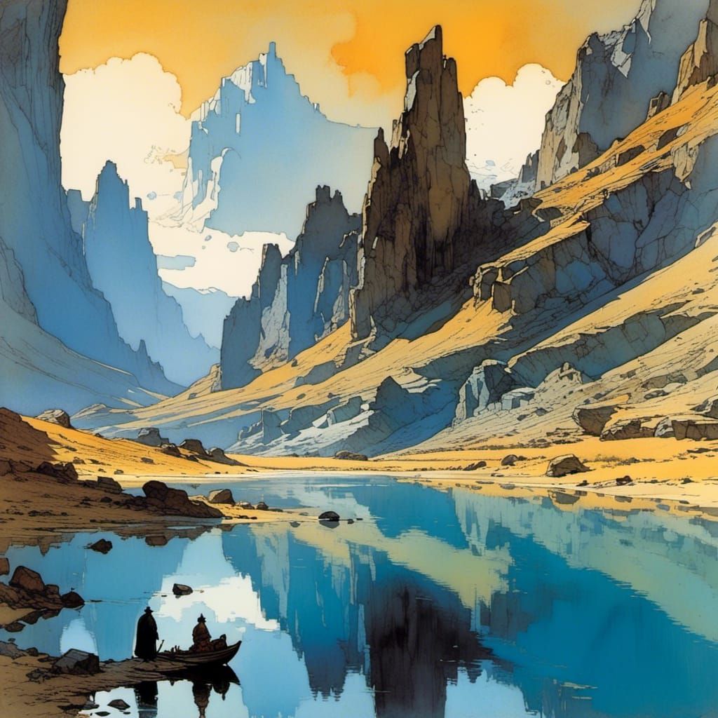 the night falls early in this canyon