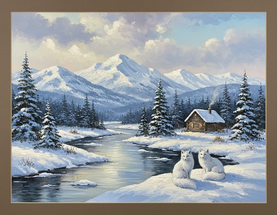 Evolution of an Alaskan Landscape  - my original art was seed - Start Image 2