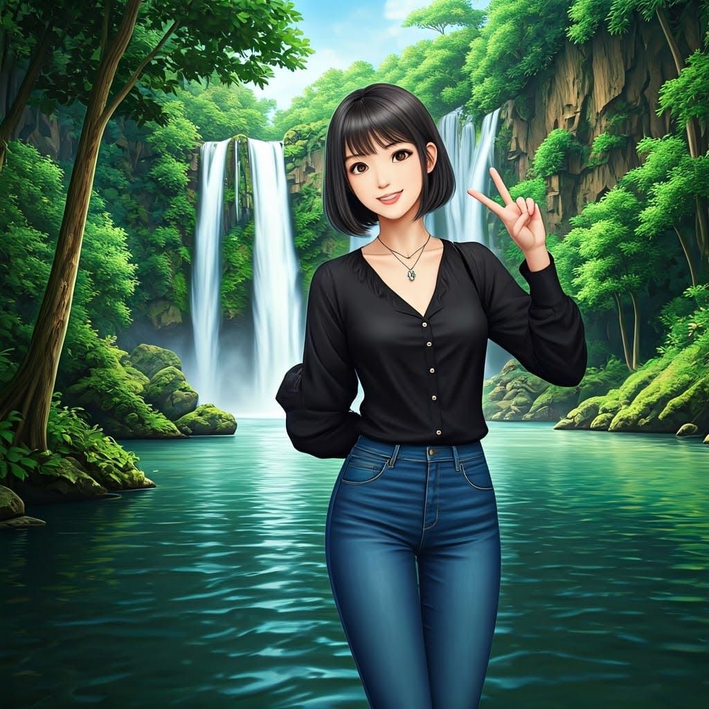 Thai Woman Smiles at the Viewer in a Vacation Picture at Era...