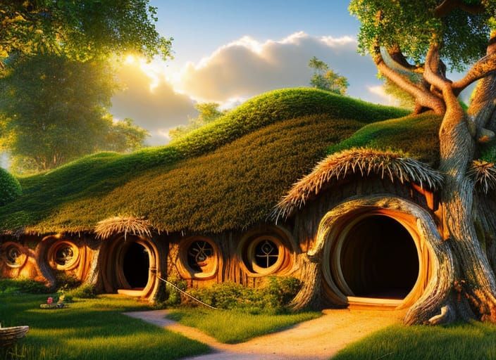 cozy nook in Hobbiton  by @Laura Nadia