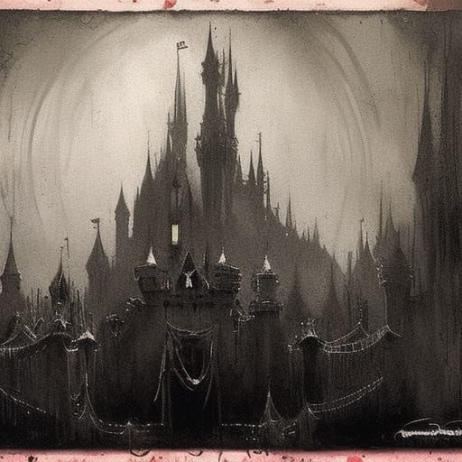 spooky disneyland - AI Generated Artwork - NightCafe Creator