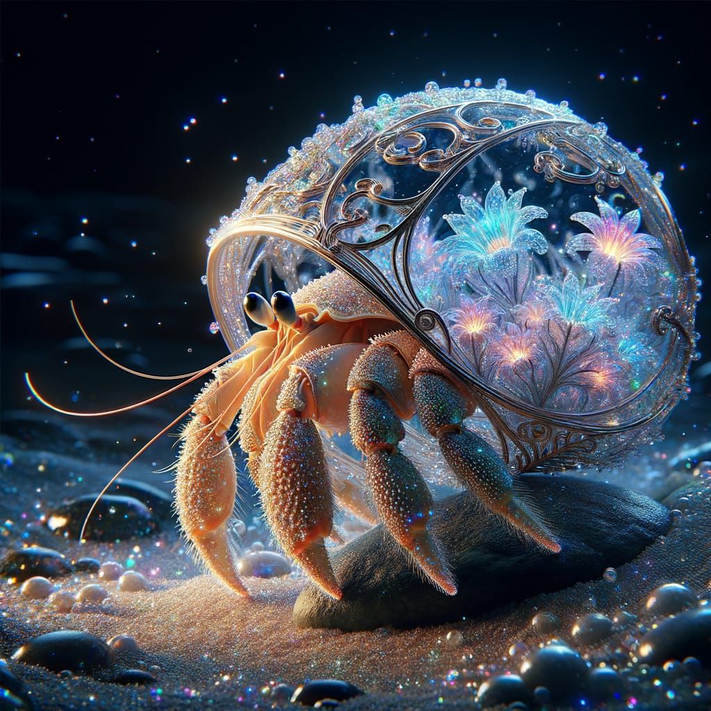 little hermit crab  by @unknown Vortex