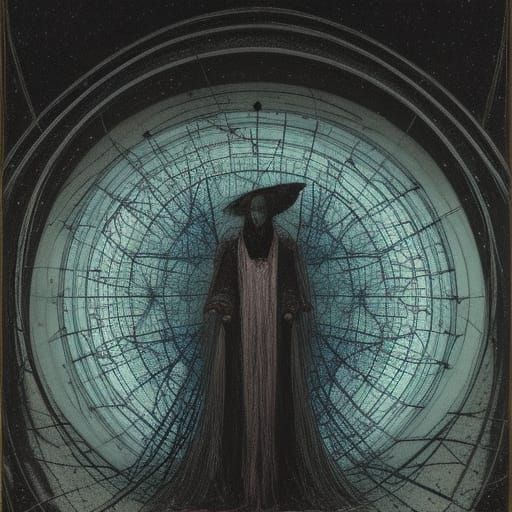 liminal map of the universe depicted in three dimensions con...