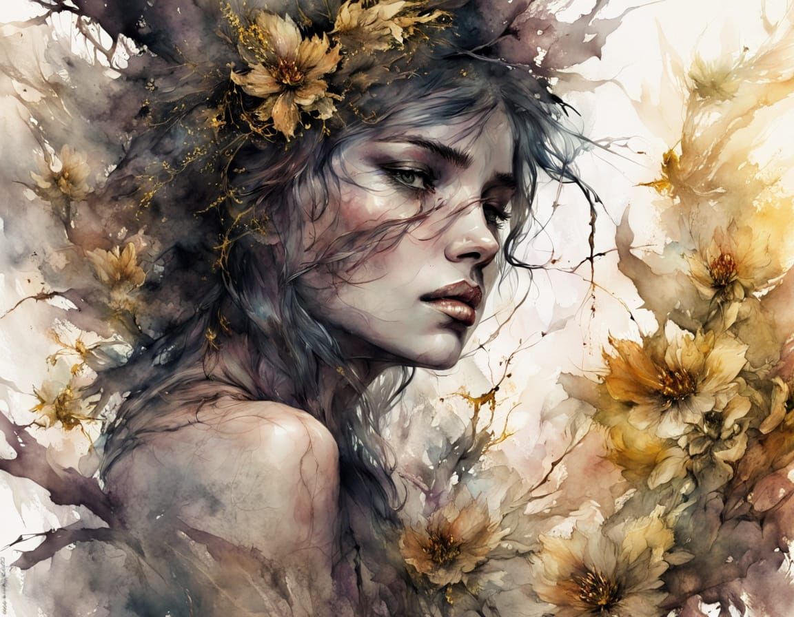 Watercolor  by @Larry_J_Rollason_ART