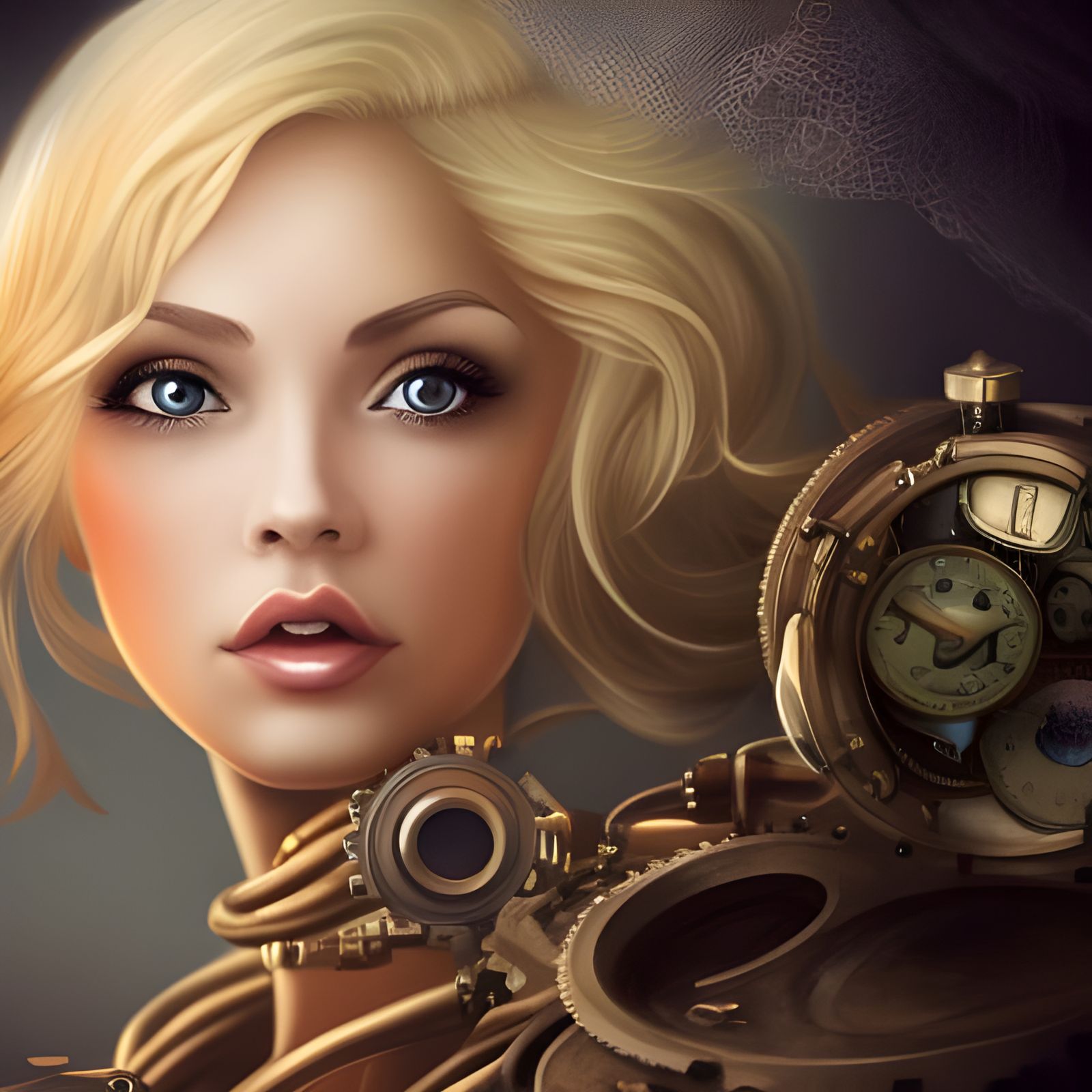 Steampunk Clock - AI Generated Artwork - NightCafe Creator