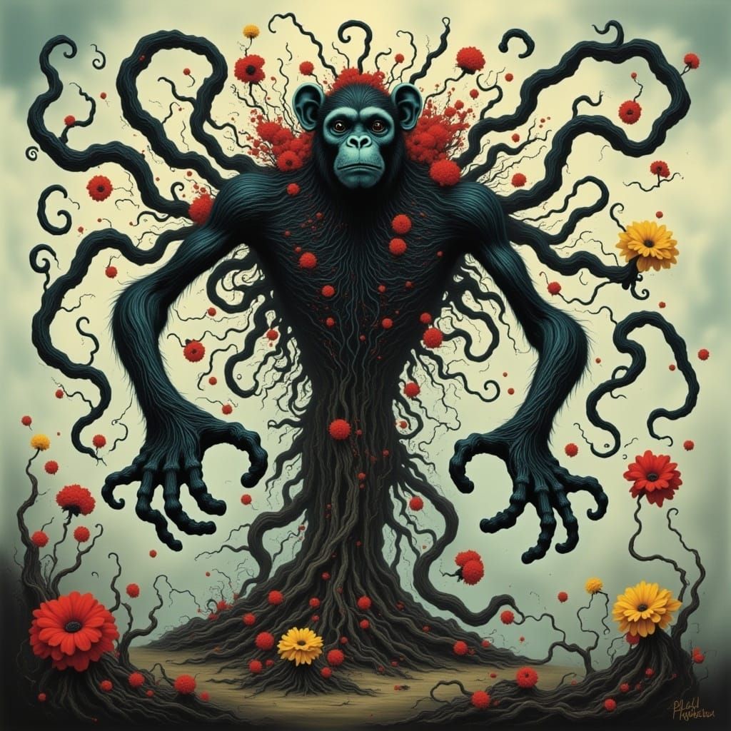 <lora:Twisted Trees:1.0> Monkey king 