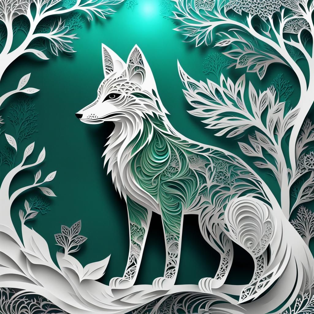Kirigami Fox