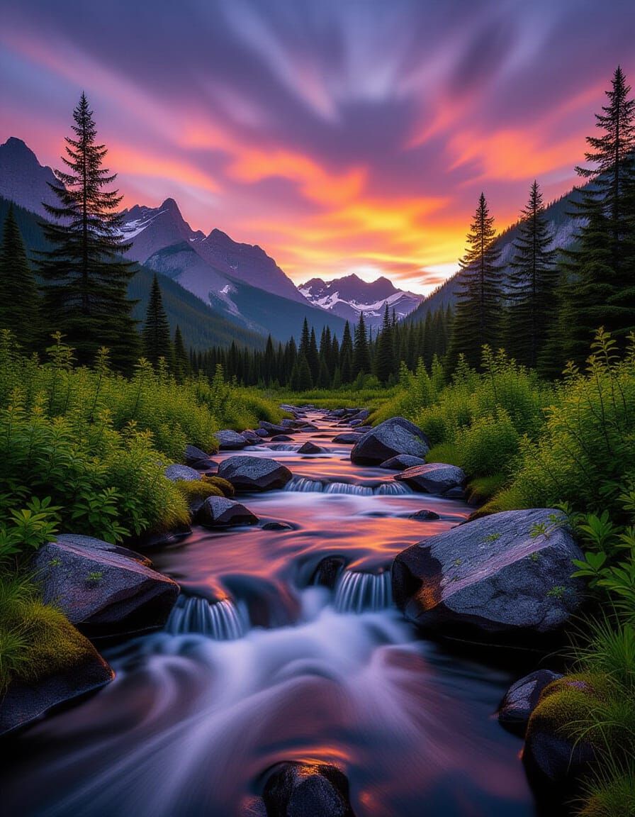 “The river did not flow—it carved eternity.”