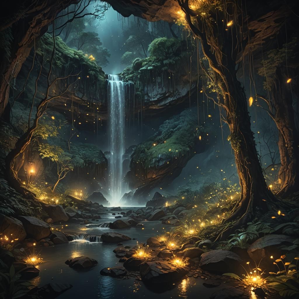 Fireflies   by @Dreamweb