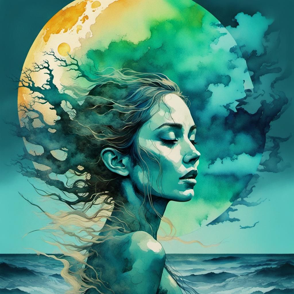 Cast Your Thoughts Out At Sea  by @SlothFatale