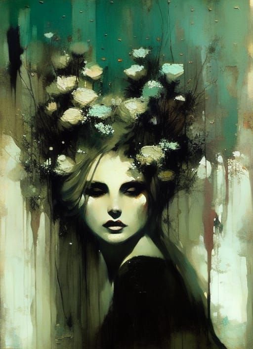 Green lady. - AI Generated Artwork - NightCafe Creator