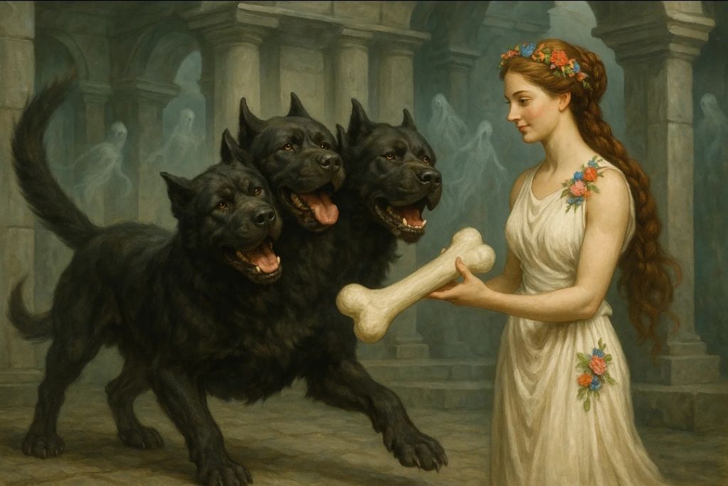 Persephone and Cerberus
