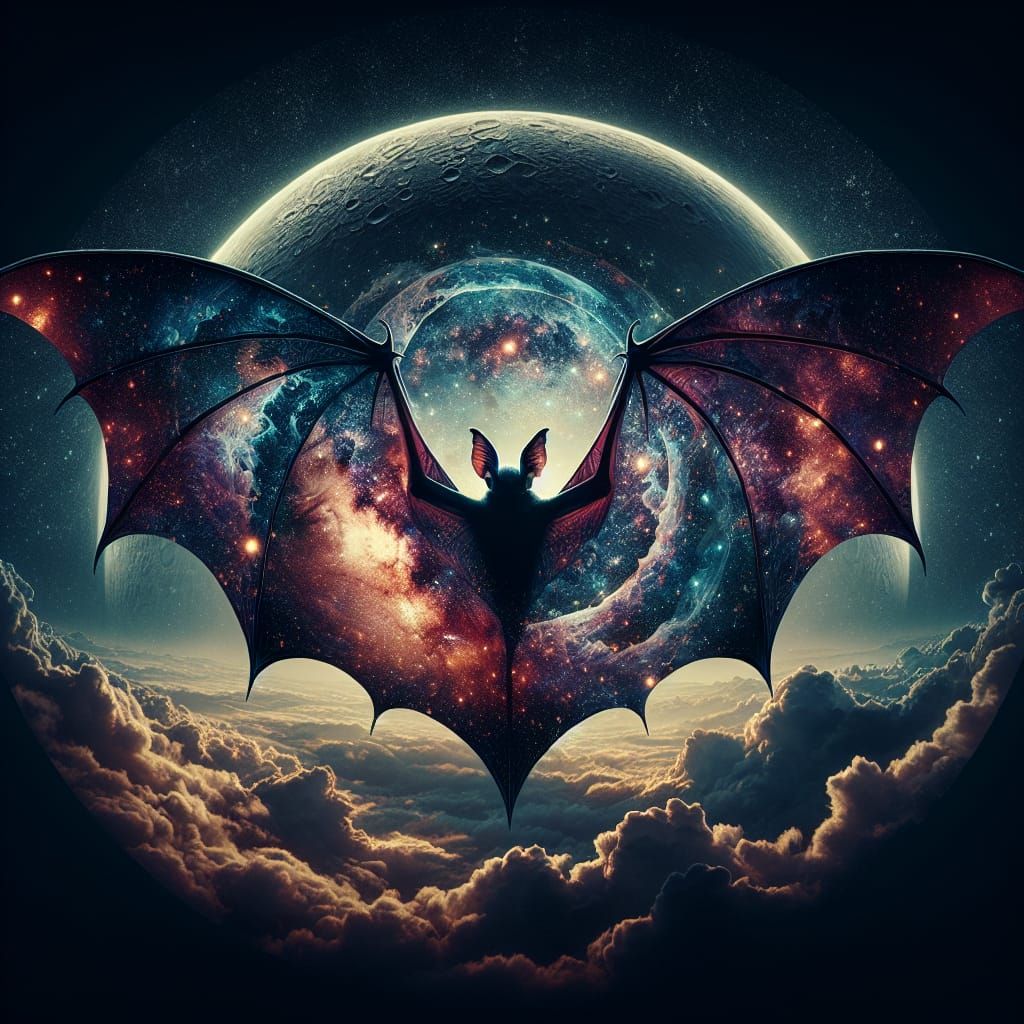 Galaxy Bat   by @Amara