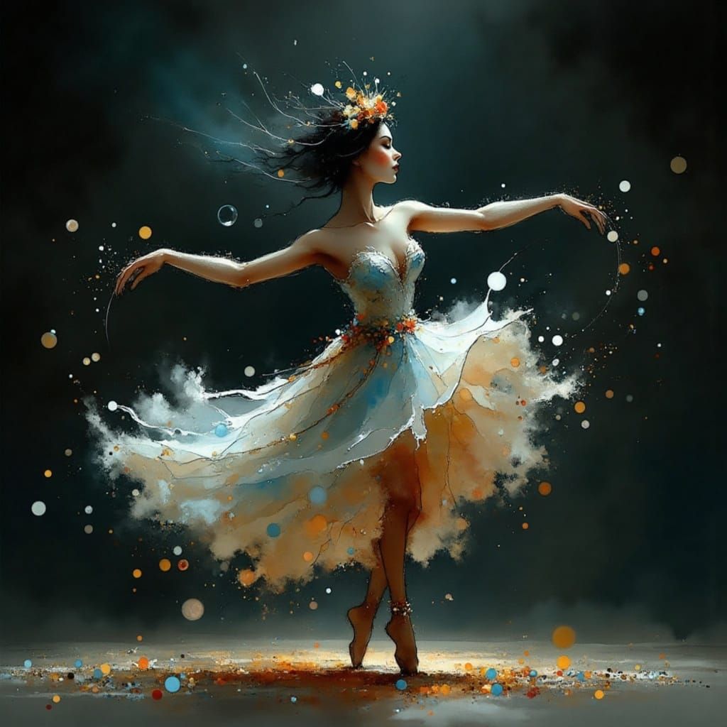 beautiful, adorable, stylish music box dancer, intricate, high class <lora:Earth and water:1.0> 