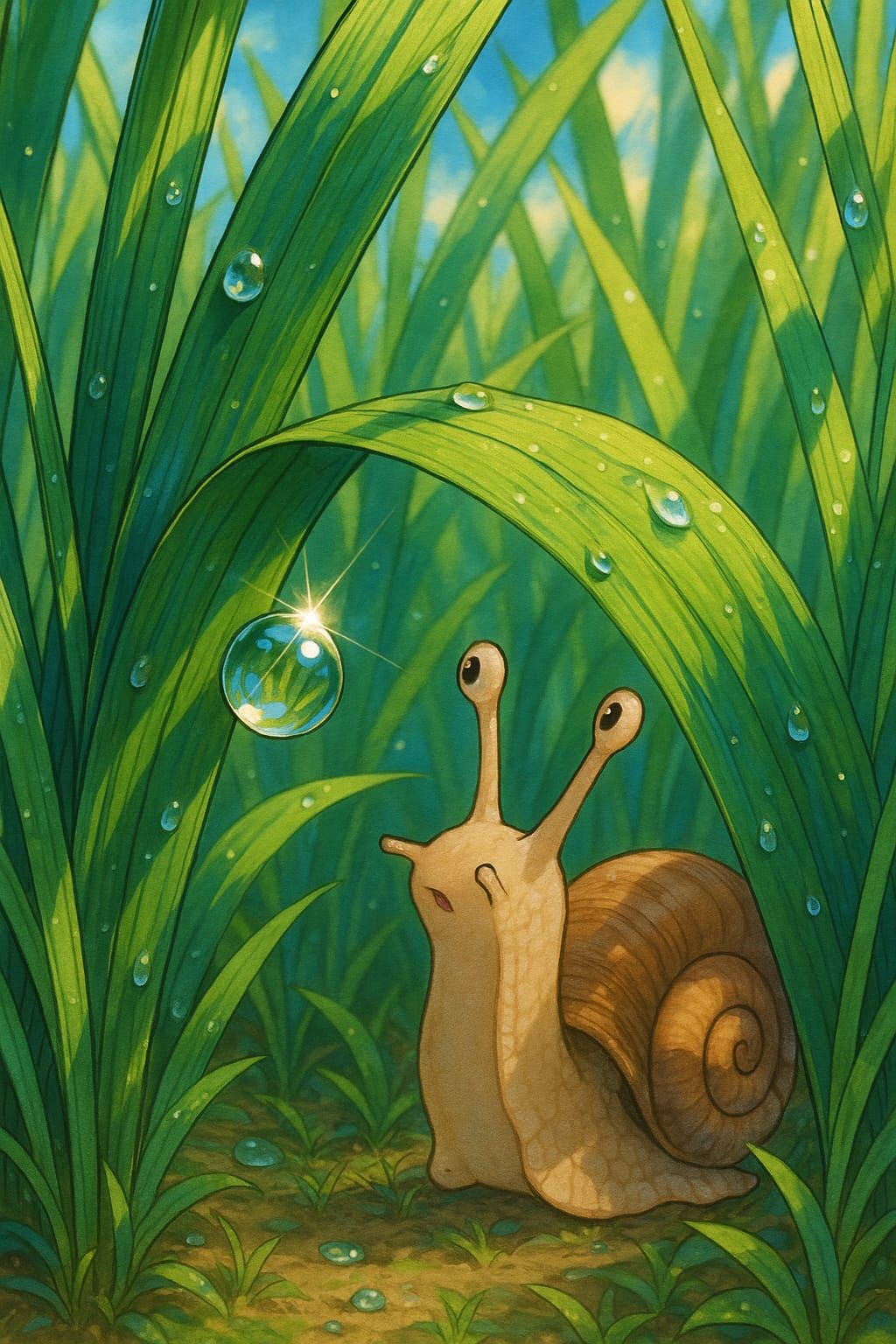 Curious About Dewdrops