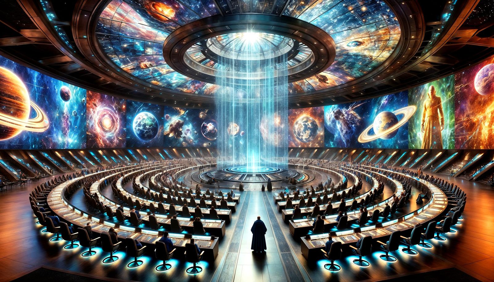 The Galactic Council Hall from Foundation (Isaac Asimov)