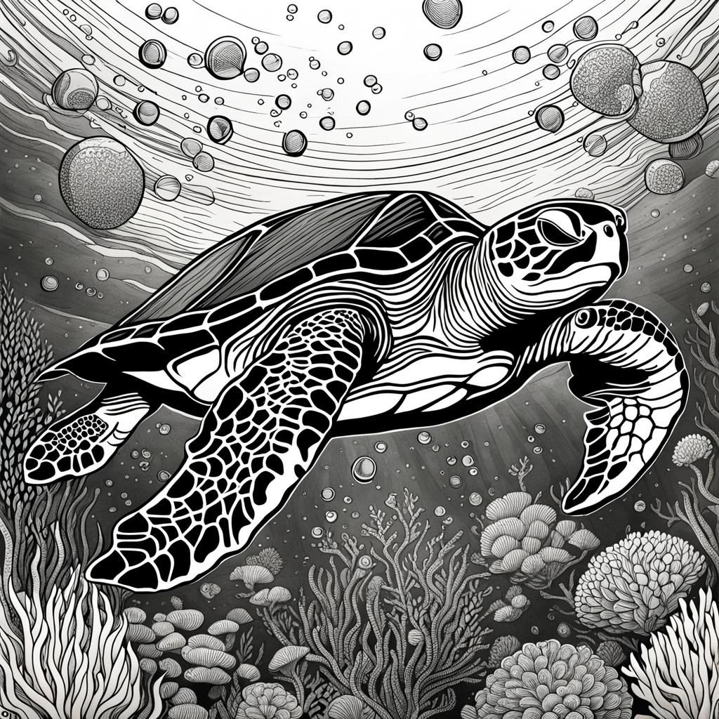 Grumpy Turtle  by @Mark David Winger