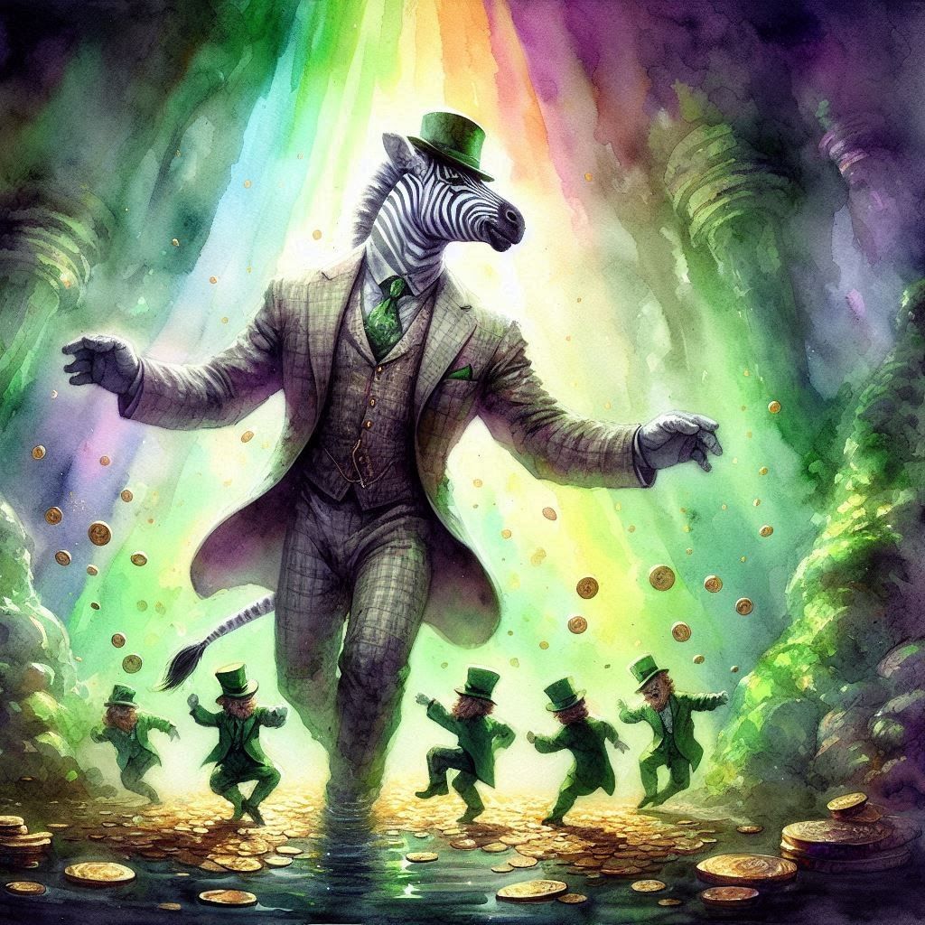 Zeb and the Wee Folk Watercolor