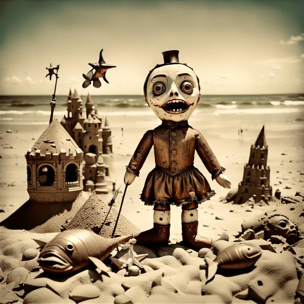 Bebe loves sand  by @Slosh