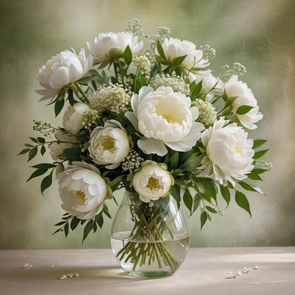 White flowers  by @Merethe