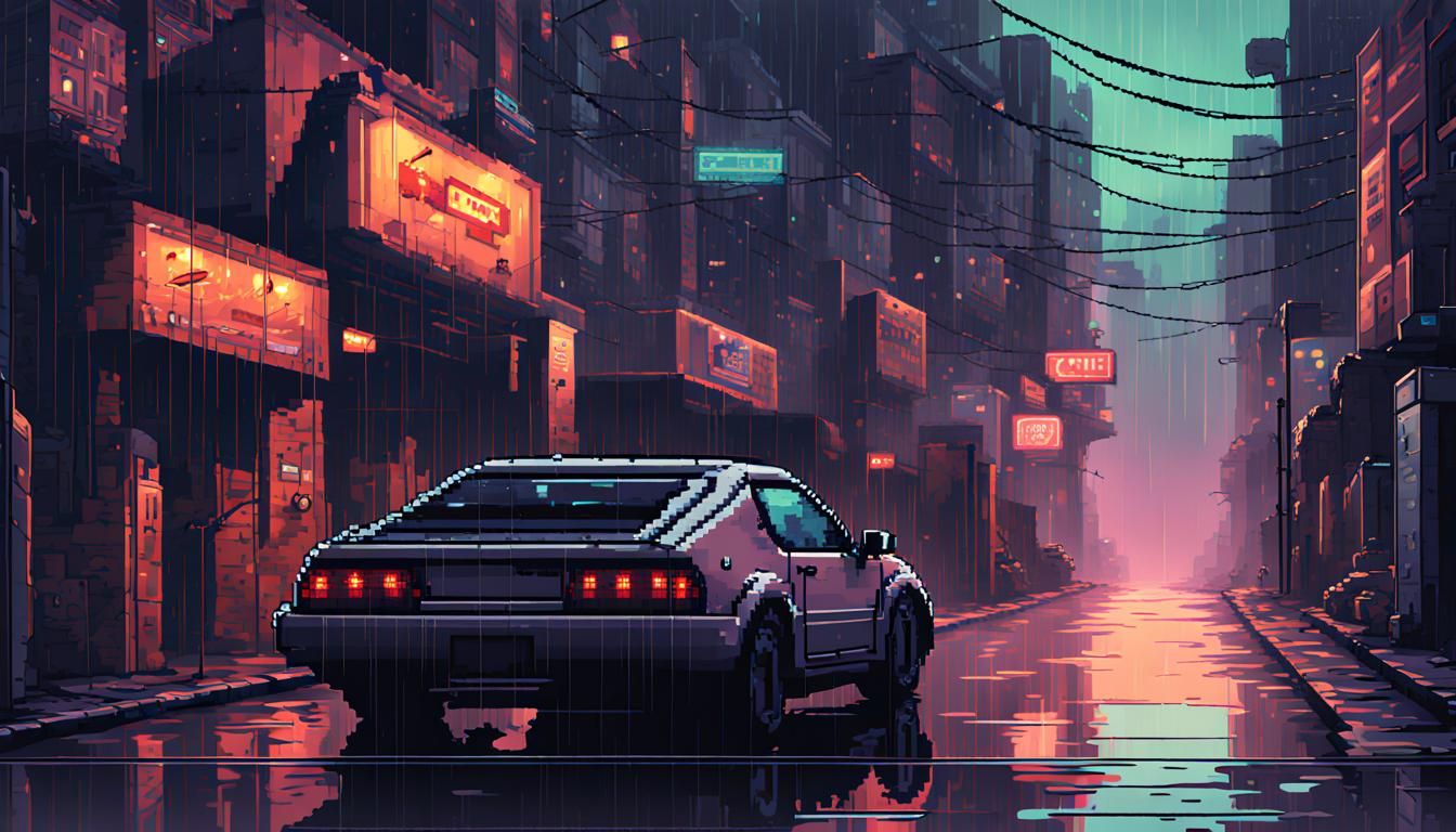 Pixel Art Car - AI Generated Artwork - NightCafe Creator