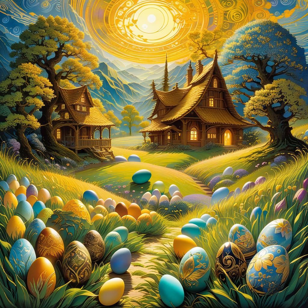 A passage of the eggs!  by @Bai